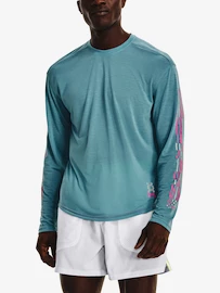 Maglietta da uomo Under Armour RUN ANYWHERE BREEZE LS -BLU