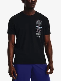 Maglietta da uomo Under Armour RUN ANYWHERE TEE v2-BLK