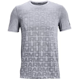 Maglietta da uomo Under Armour Seamless Wordmark SS Grey