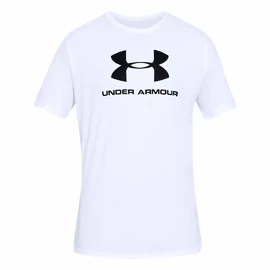 Maglietta da uomo Under Armour SPORTSTYLE LOGO SS White