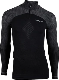 Maglietta da uomo UYN Running Alpha OW Shirt LS Zip Up black/grey