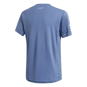 Maglietta per bambini adidas  B Club 3STR Tee Blue 128 cm