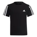 Maglietta per bambini adidas  Essentials 3-Stripes T-Shirt Black 116 cm