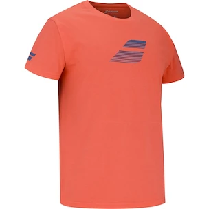 Maglietta per bambini Babolat  Exercise Cotton Tee Boy Hot Coral