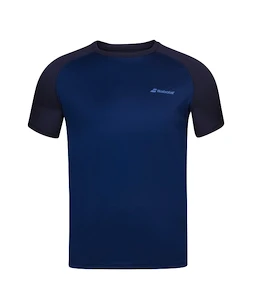 Maglietta per bambini Babolat  Play Club Crew Neck Tee Estate Blue 8 - 10 anni