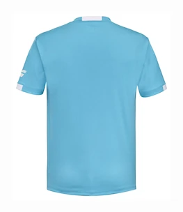 Maglietta per bambini Babolat  Play Crew Neck Tee Boy Cyan Blue