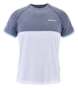 Maglietta per bambini Babolat  Play Crew Neck Tee Boy White/Blue 6 - 8 anni