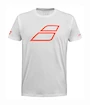 Maglietta per bambini Babolat  Strike Cotton Tee Jr White/Strike Red 8 - 10 anni