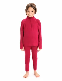 Maglietta per bambini Icebreaker K 260 Tech LS Half Zip Cherry