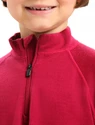 Maglietta per bambini Icebreaker  K 260 Tech LS Half Zip Cherry