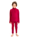 Maglietta per bambini Icebreaker  K 260 Tech LS Half Zip Cherry 4