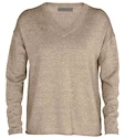 Maglione Icebreaker  Flaxen LS V Sweater Beige S