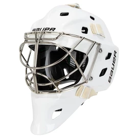 Maschera da hockey per portiere Bauer NME ONE GOAL MASK - CAT EYE White Senior