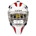 Maschera da hockey per portiere CCM Axis F5 CCE White/Red Youth