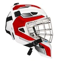 Maschera da hockey per portiere CCM Axis F5 CCE White/Red Youth