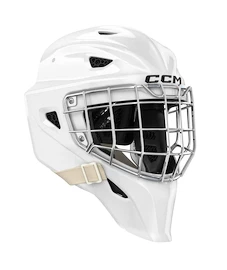 Maschera da hockey per portiere CCM Axis F9 CCE White Senior