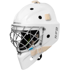 Maschera da hockey per portiere Warrior F2 E+ White Senior