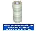 Nastro adesivo per gli stinchi Blue Sports  Clear Poly Shin Pad Tape 24 mm x 25 m 8-Pack