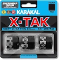 Nastro protezione racchetta Karakal  X-Tak Overgrip 3er Black