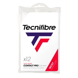 Nastro protezione racchetta Tecnifibre Contact Pro White 12 Pack