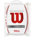 Nastro protezione racchetta Wilson  Pro Overgrip Perforated White (12 Pack)