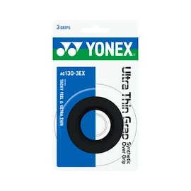 Nastro protezione racchetta Yonex Ultra Thin Grap Black (3 Pack)