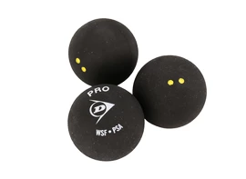 Palla da squash Dunlop Pro (3 Pack)