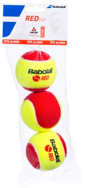 Palline da tennis per bambini Babolat Red Felt X3 Sportega