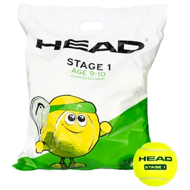 Palline da tennis per bambini Head Stage 1 Green 72B