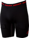 Pantaloncini a compressione con sospensorio Bauer  Comp Jock Youth XS