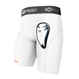 Pantaloncini con sospensorio Shock Doctor BioFlex Cup White Senior