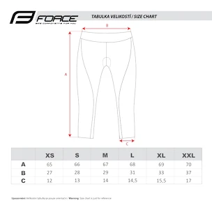 Pantaloncini da ciclismo da donna Force  Lady Bike 3/4 black XS