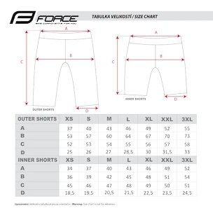 Pantaloncini da ciclismo da uomo Force  Blade MTB red S