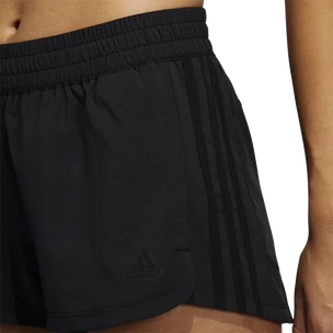 Pantaloncini da donna adidas  Pacer 3-Stripes Woven Heather Shorts Black L