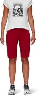 Pantaloncini da donna Mammut  Runbold Shorts Blood Red 36