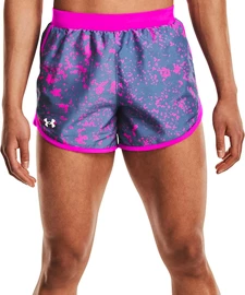 Pantaloncini da donna Under Armour Fly By 2.0 Printed Short Mineral Blue