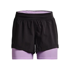 Pantaloncini da donna Under Armour  Iso-Chill Run 2N1 Short-GRY