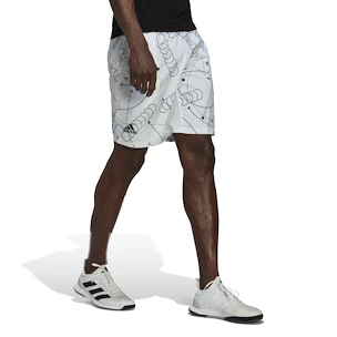 Pantaloncini da uomo adidas  Club Graphic Short White