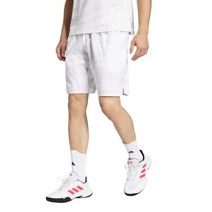 Pantaloncini da uomo adidas  Club Graphic Short White/Grey