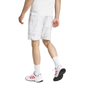 Pantaloncini da uomo adidas  Club Graphic Short White/Grey