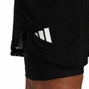 Pantaloncini da uomo adidas  Melbourne Tennis Two-in-One 7-inch Shorts Black