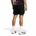 Pantaloncini da uomo adidas  Melbourne Tennis Two-in-One 7-inch Shorts Black