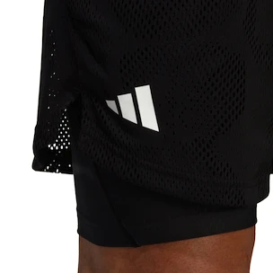 Pantaloncini da uomo adidas  Melbourne Tennis Two-in-One 7-inch Shorts Black XXL