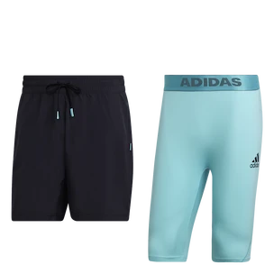 Pantaloncini da uomo adidas  Paris 2 in 1 Short Carbon XXL