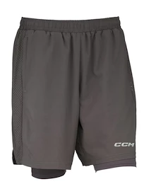 Pantaloncini da uomo CCM 2 IN 1 Training Short Charcoal