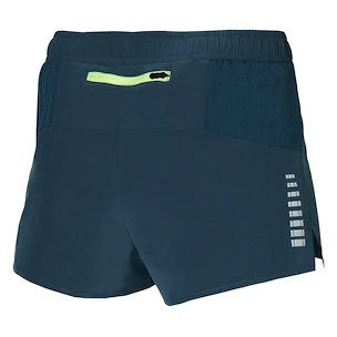 Pantaloncini da uomo Mizuno  Aero Split 1.5 Short Orion Blue XL