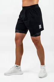 Pantaloncini da uomo Nebbia Compression 2in1 shorts black