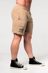 Pantaloncini da uomo Nebbia  Gym Sweatshorts GYM BRO Light Brown