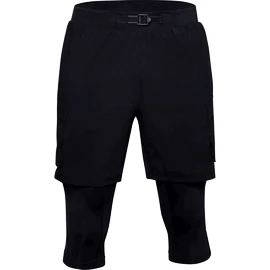 Pantaloncini da uomo Under Armour Run Anywhere 2N1 Long STS black