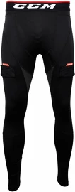 Pantaloni a compressione con sospensorio CCM Pant Jock Senior